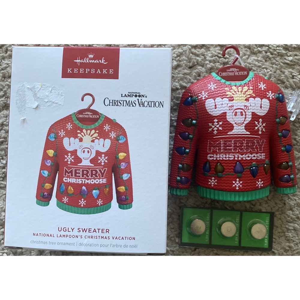 Hallmark 2024 UGLY SWEATER Christmas Vacation Lampoon‎ MAGIC Ornament